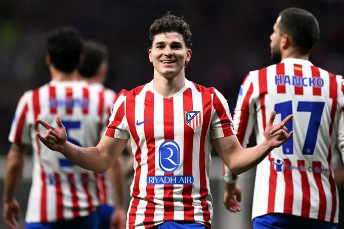 主页-9球4助攻，阿尔瓦雷斯本赛季欧冠已经参与13球